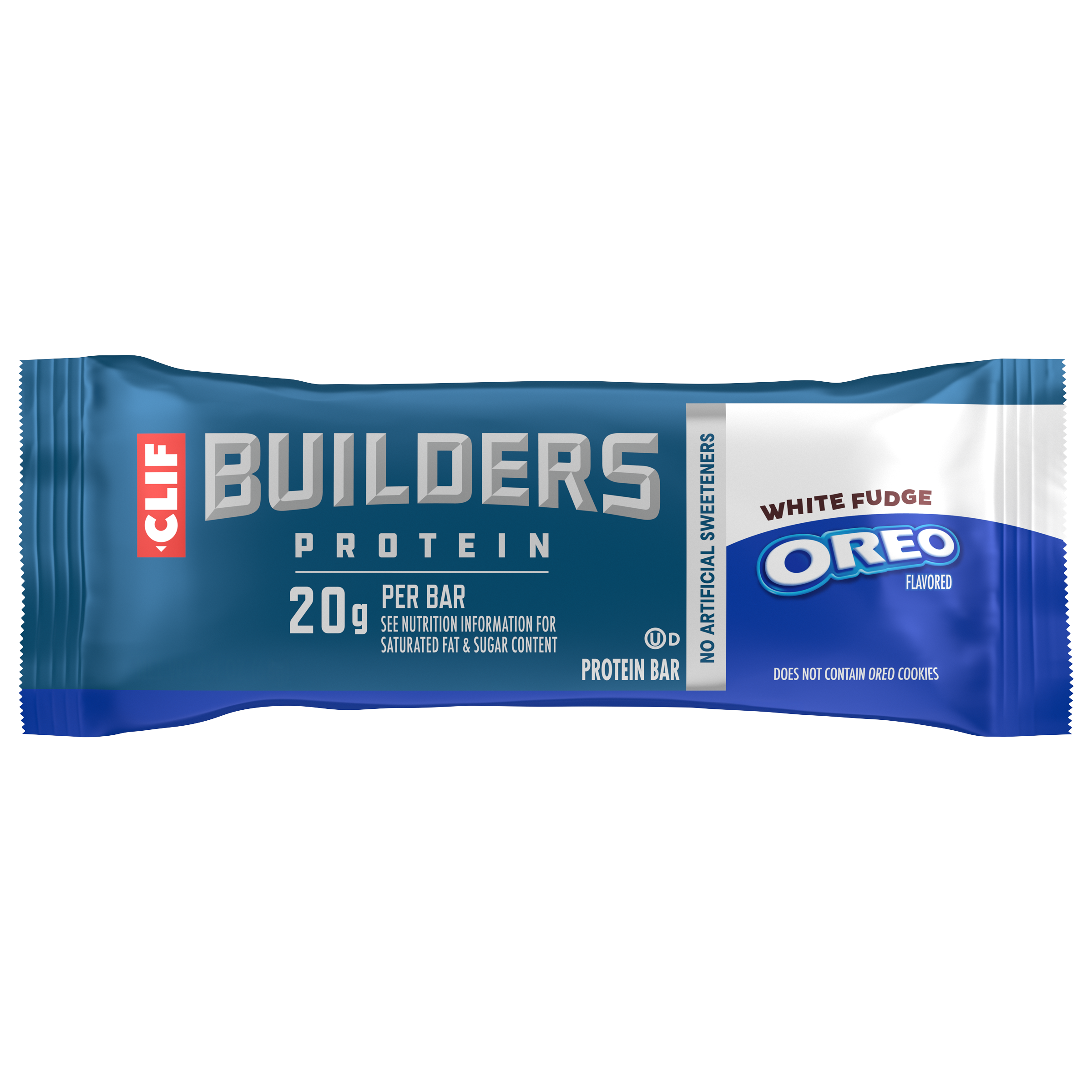 CLIF BUILDERS White Fudge OREO-Flavored Plant Based Protein Bars
