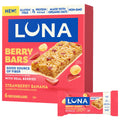 LUNA Berry Bars Strawberry Banana Flavor Gluten Free Snack Bars, Non-GMO Protein Bars