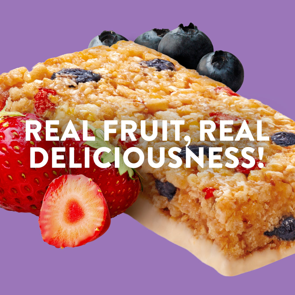 LUNA Berry Bars Mixed Berry Flavor Gluten Free Snack Bars, Non-GMO Protein Bars