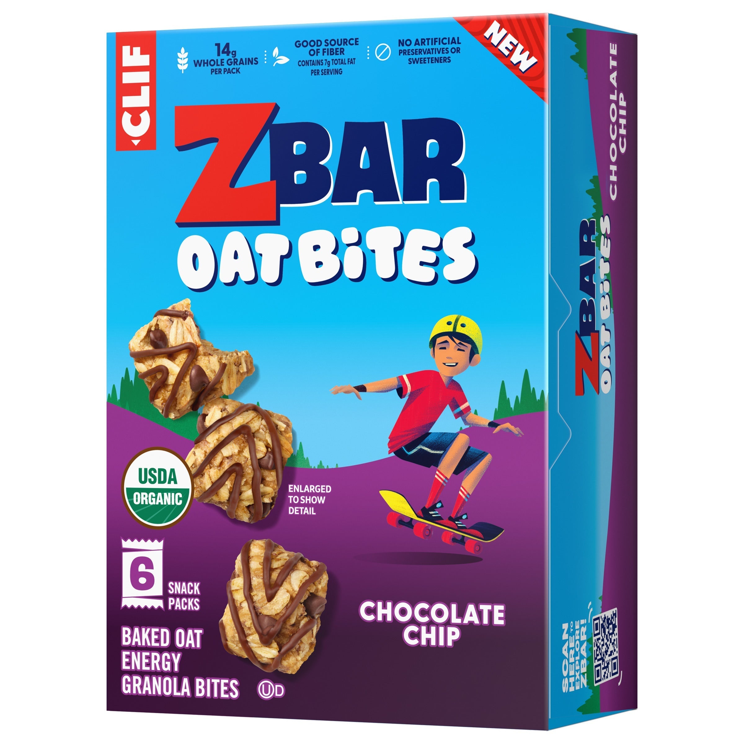 Zbar Oat Bites Chocolate Chip Baked Oat Energy Granola Bites