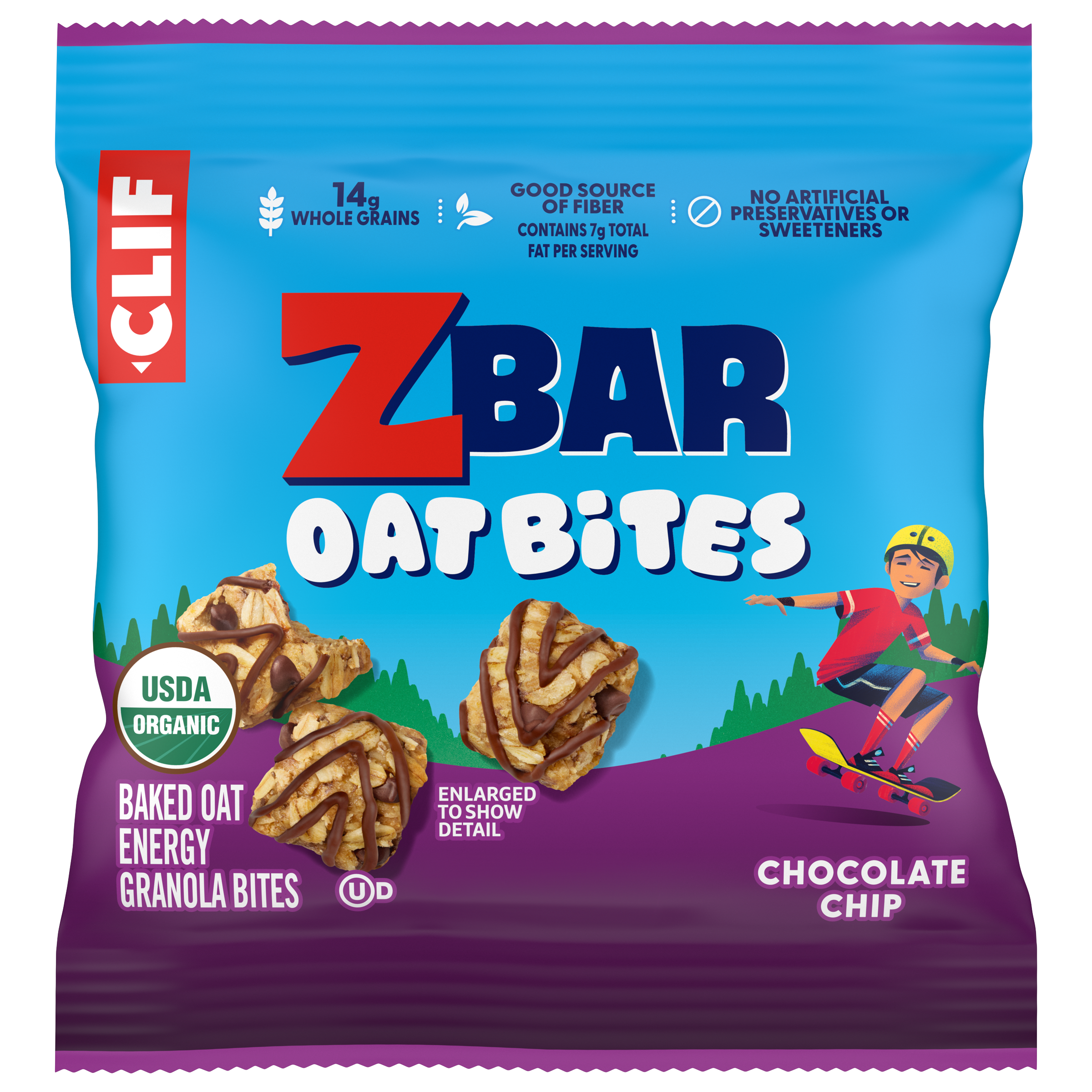 Zbar Oat Bites Chocolate Chip Baked Oat Energy Granola Bites