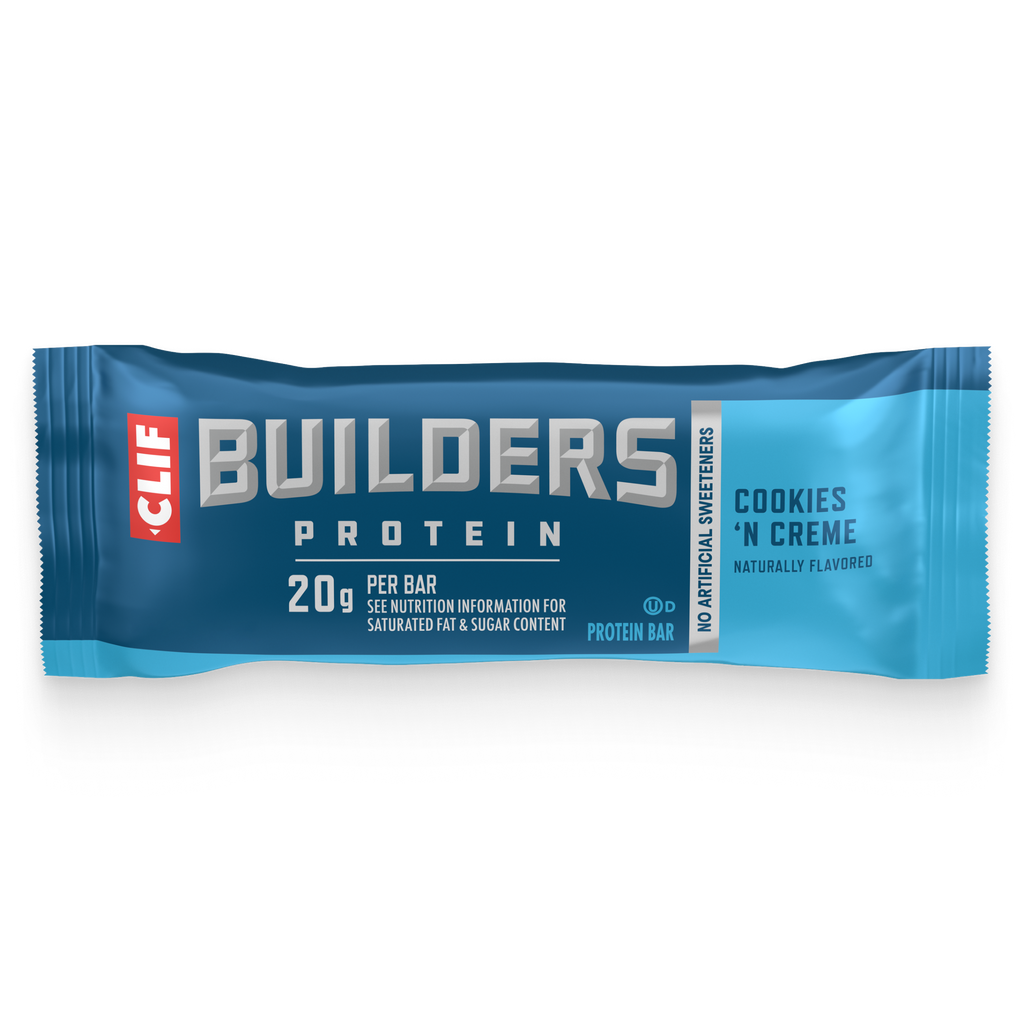 CLIF BUILDERS Cookies 'N Creme Flavor Plant Based Protein Bars