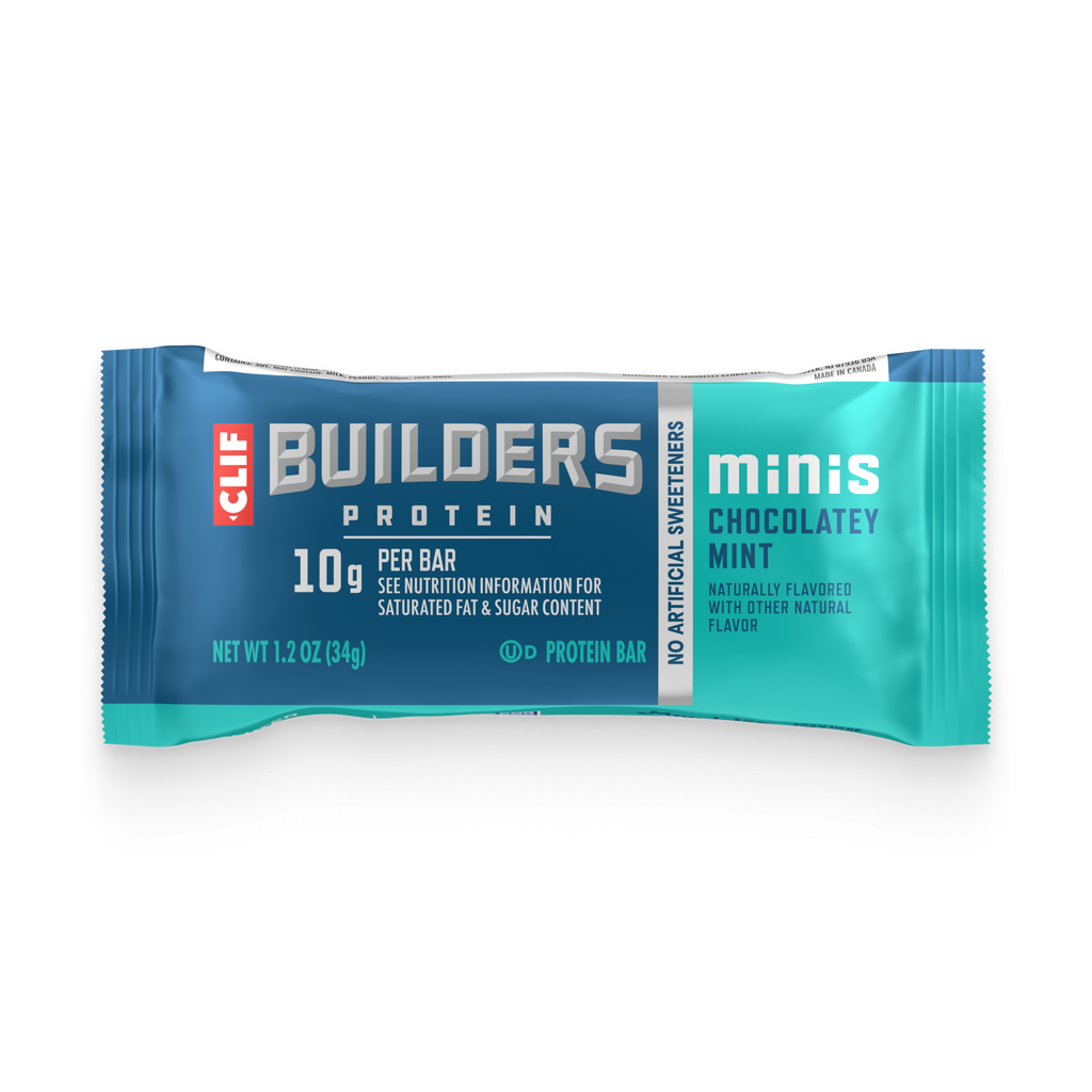 CLIF BUILDERS Minis Chocolatey Mint Plant Based Protein Bars
