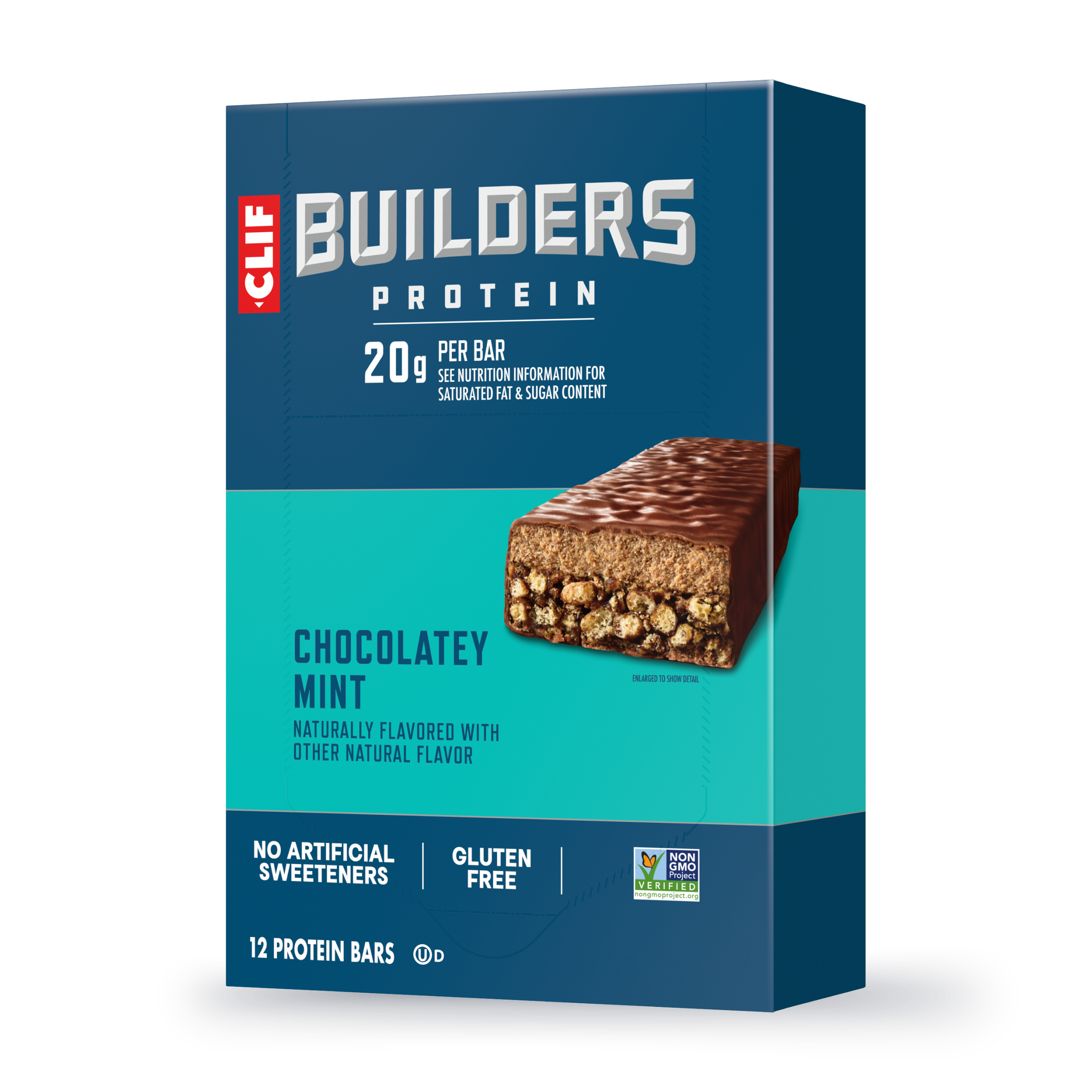 CLIF BUILDERS Chocolatey Mint Plant Based Protein Bars