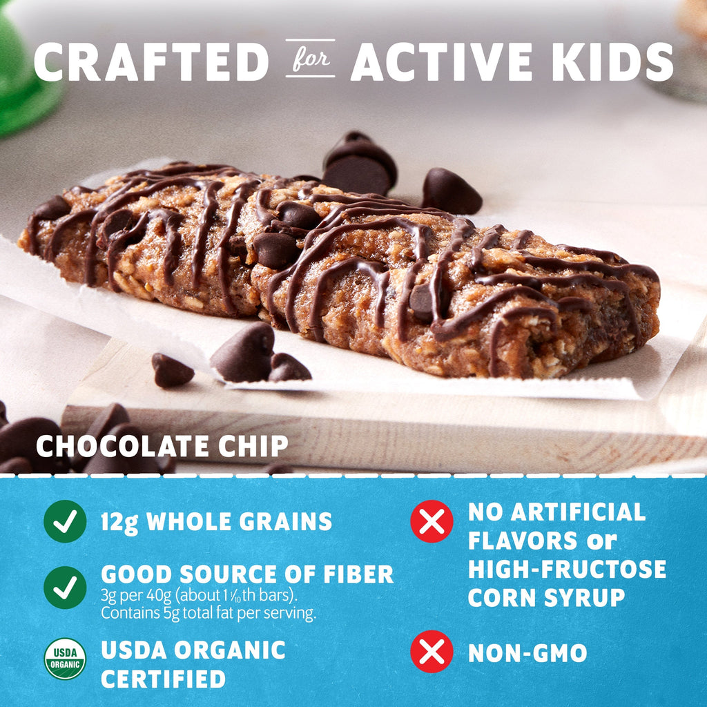 Zbar Chocolate Chip Soft-Baked Energy Snack Bars, Organic Granola Bars