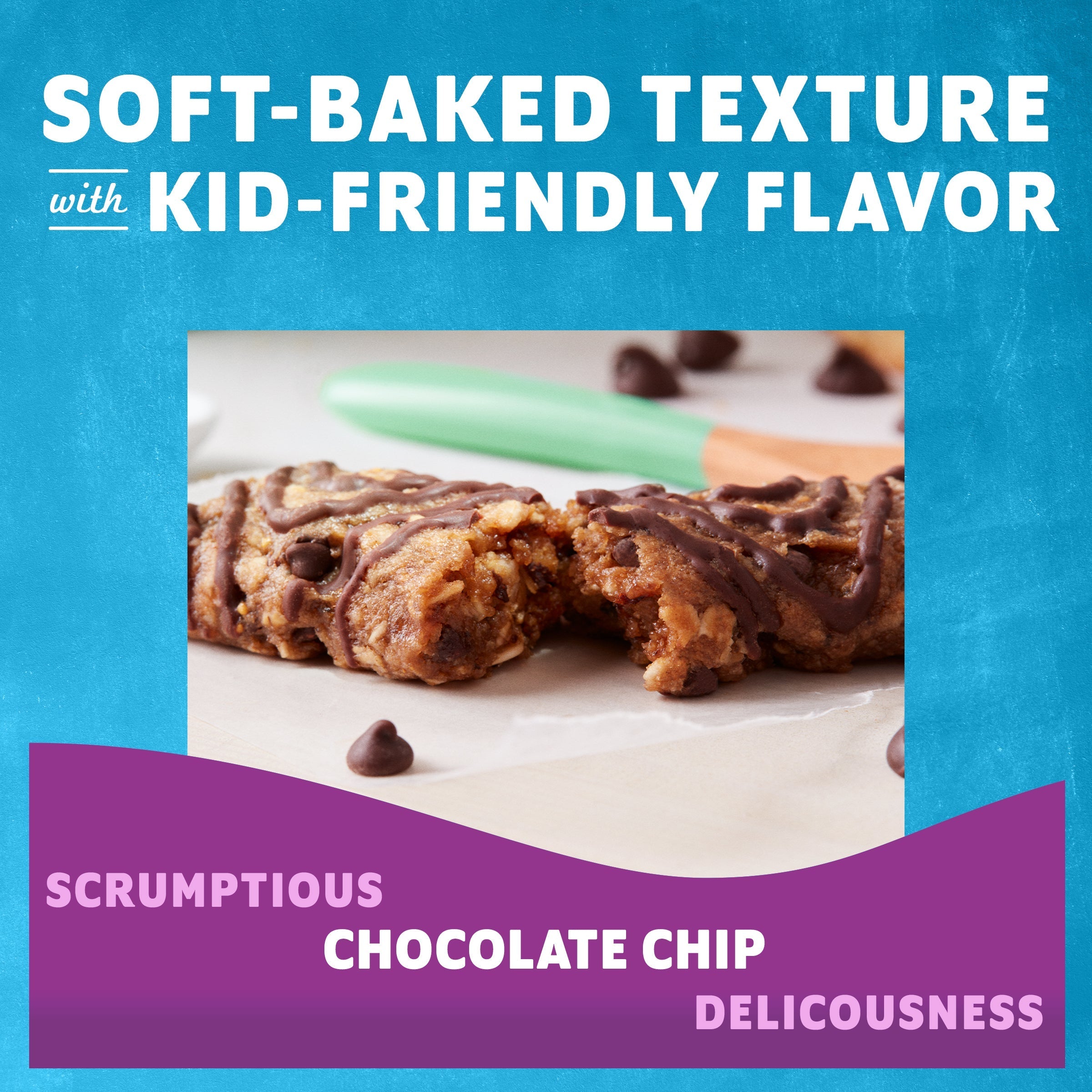 Zbar Chocolate Chip Soft-Baked Energy Snack Bars, Organic Granola Bars