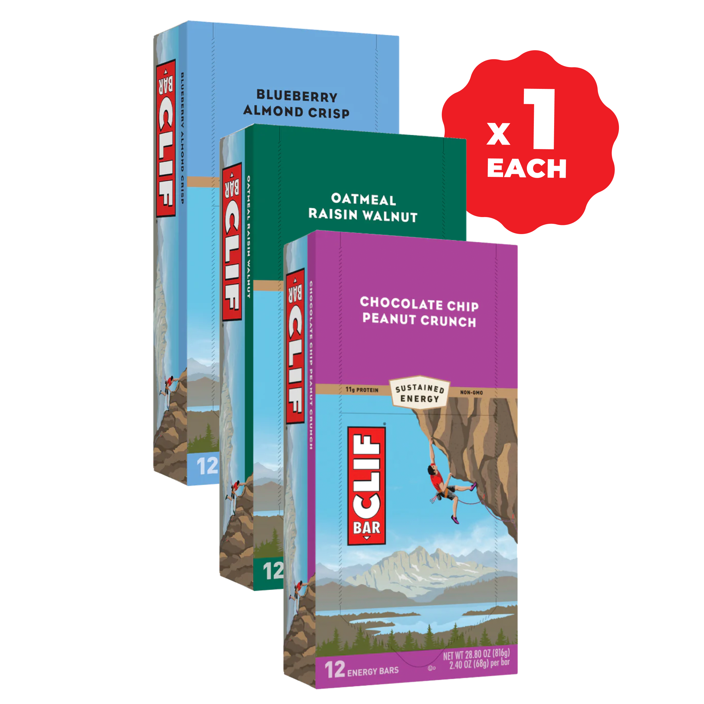 CLIF BAR Fan Favorites Variety Pack, 36 Bars