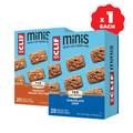 CLIF BAR Minis Chocolate Chip & Crunchy Peanut Butter Variety Pack, 40 Bars