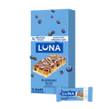 LUNA Bar Blueberry Bliss Flavor Gluten Free Snack Bars, Non-GMO Protein Bars