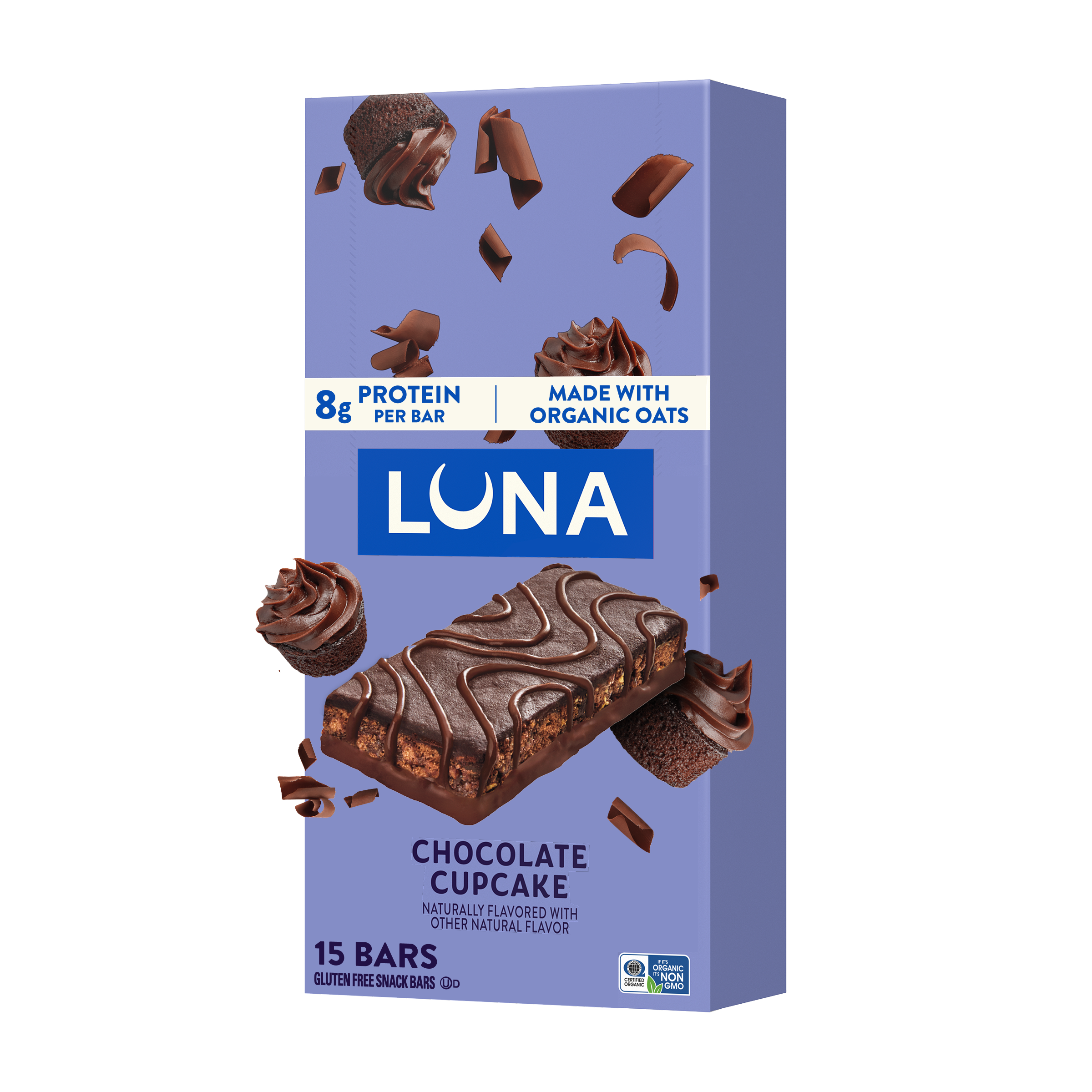 LUNA Bar Chocolate Cupcake Flavor Gluten Free Snack Bar