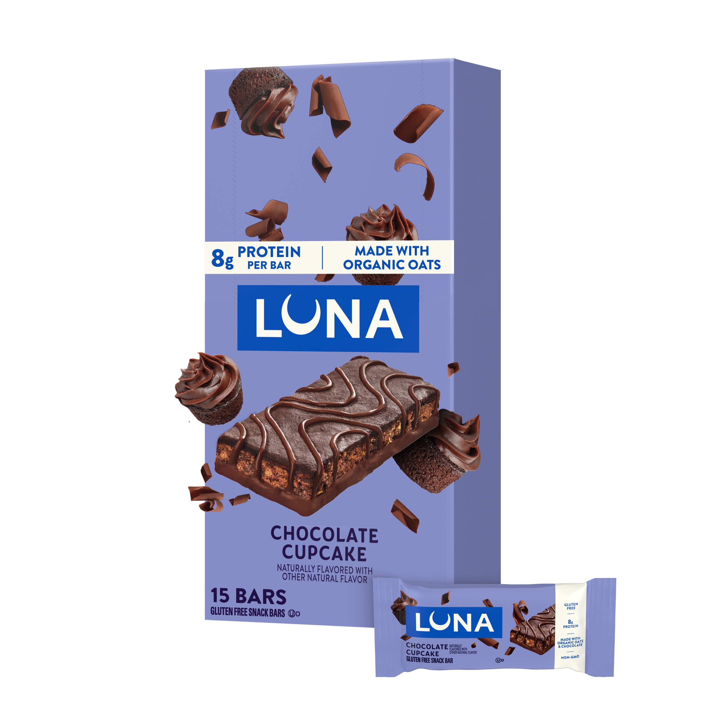 LUNA Bar Chocolate Cupcake Flavor Gluten Free Snack Bar