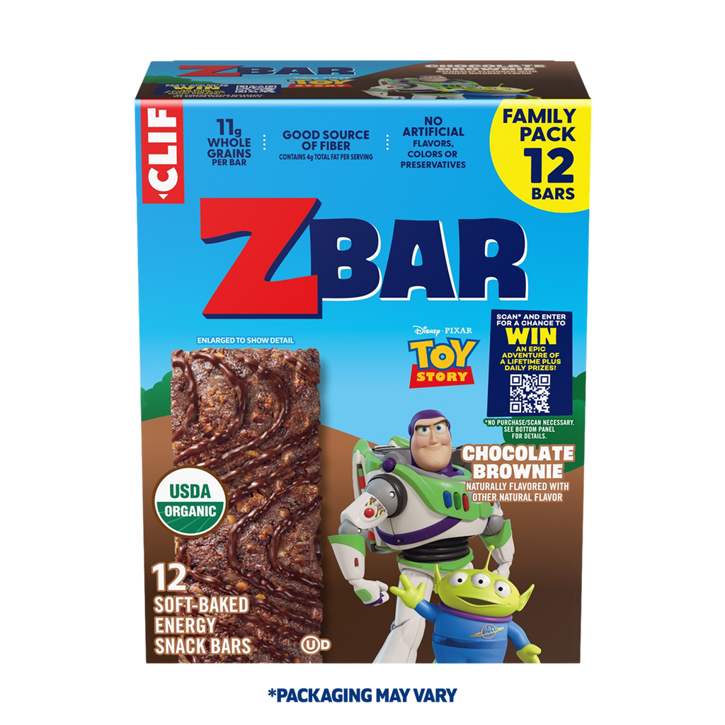 Zbar Chocolate Brownie Soft-Baked Energy Snack Bars, Organic Granola Bars