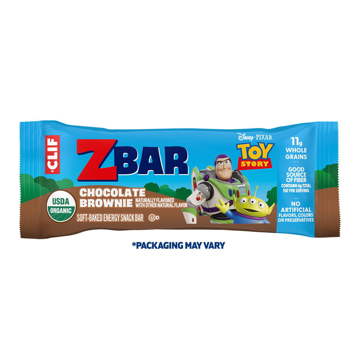 Zbar Chocolate Brownie Soft-Baked Energy Snack Bars, Organic Granola Bars
