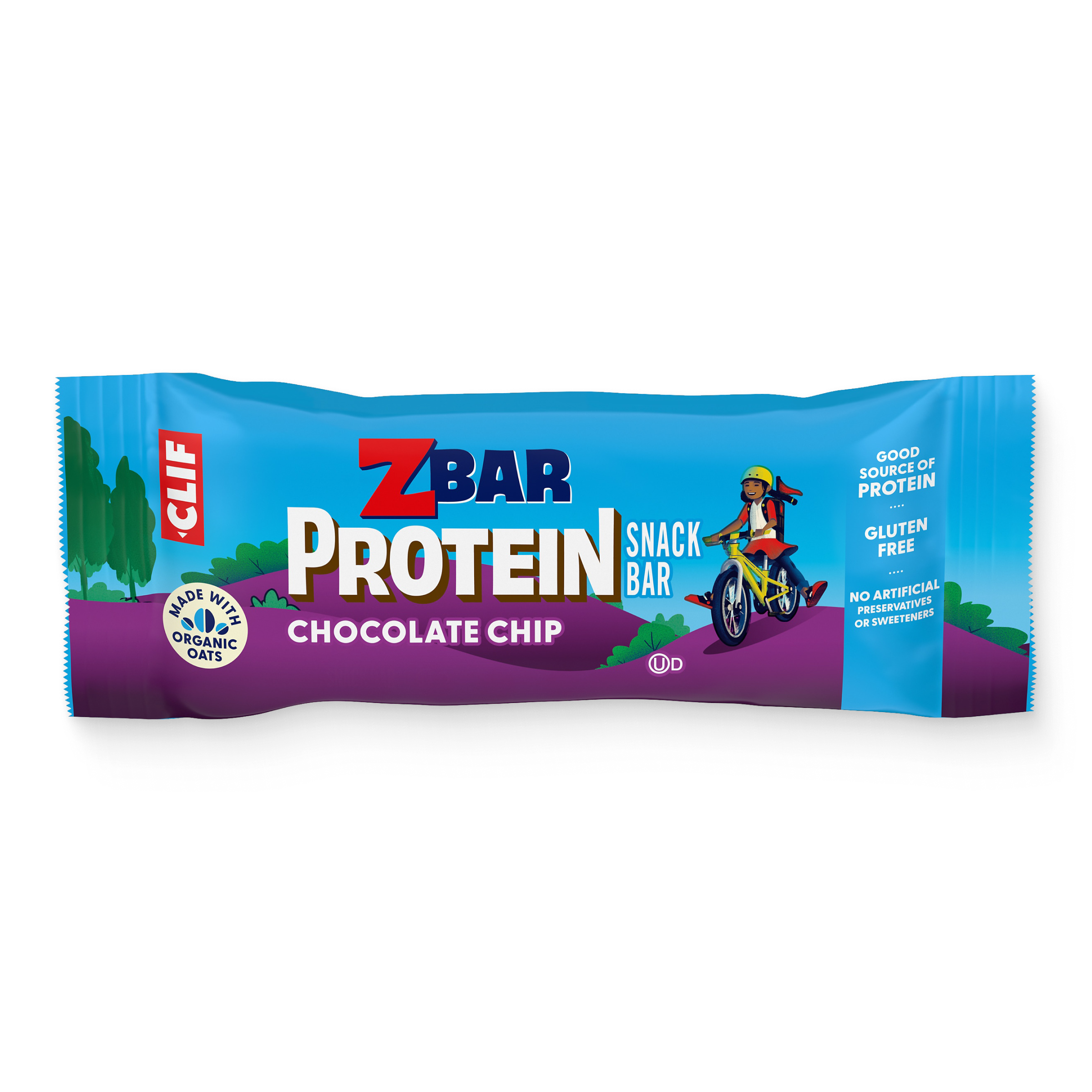 Zbar Protein Chocolate Chip Crispy Snack Bars, Gluten Free Protein Bars