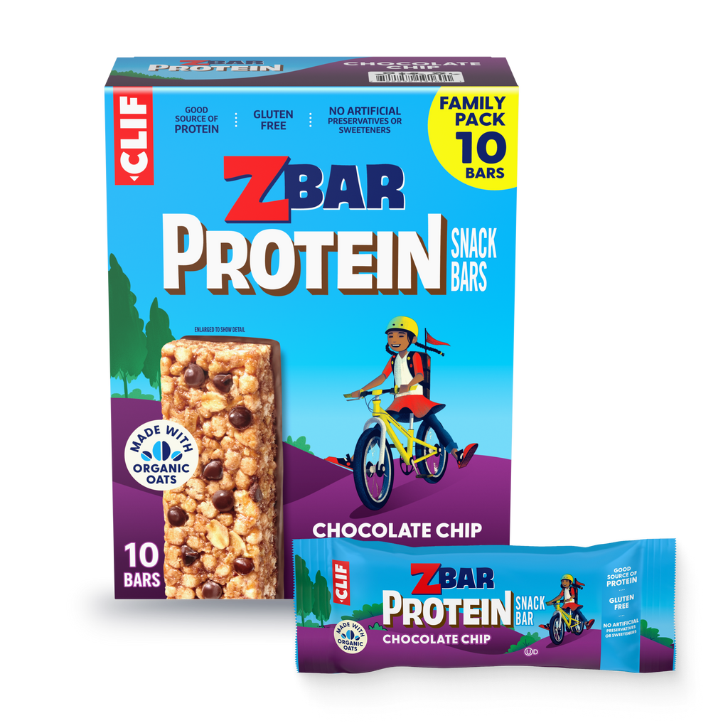 Zbar Protein Chocolate Chip Crispy Snack Bars, Gluten Free Protein Bars