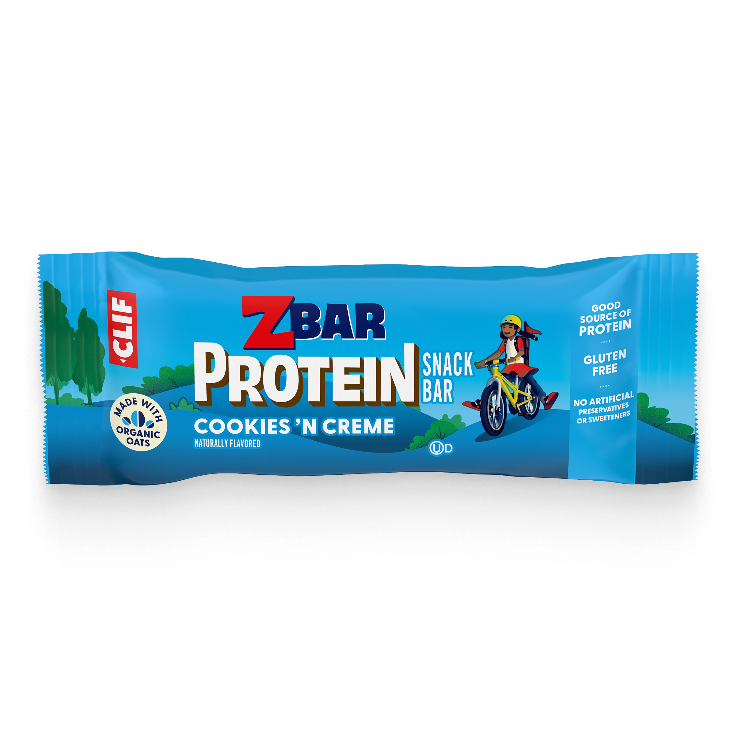 Zbar Protein Cookies 'N Creme Crispy Snack Bars, Gluten Free Protein Bars