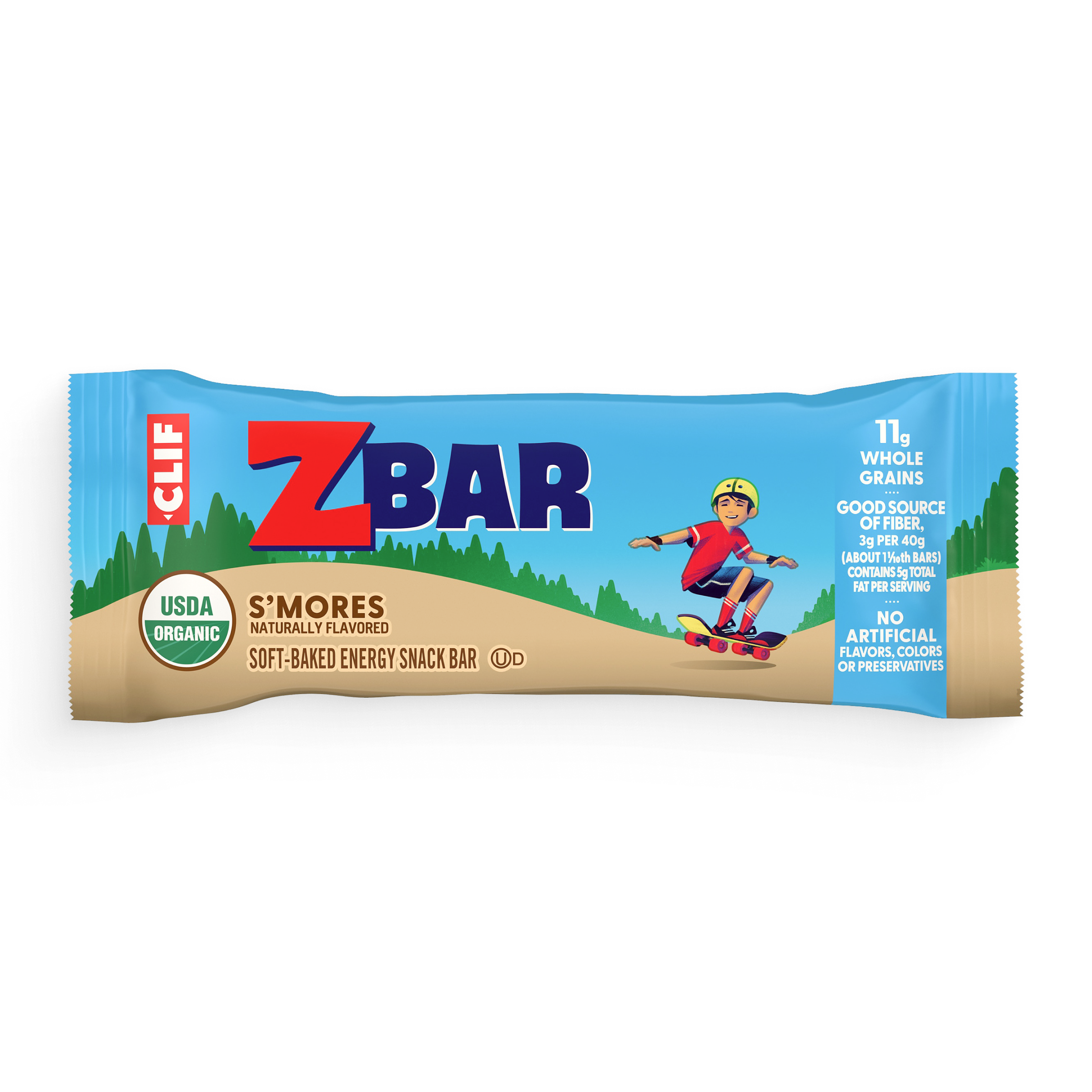Zbar S'mores Soft-Baked Energy Snack Bars, Organic Granola Bars
